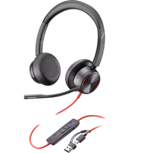POLY BLACKWIRE 8225 STEREO MICROSOFT TEAMS CERTIFIED USB-C ANC HEADSET