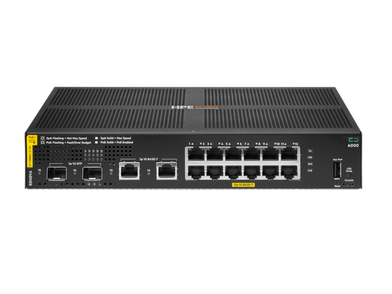 ARUBA 6000 12G CL4 2SFP 139W SWITCH